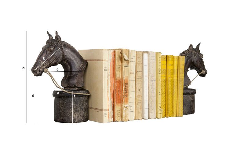 Productafmetingen Set boekensteunen Hipik