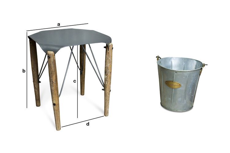 Produktdimensionen Hocker Bender