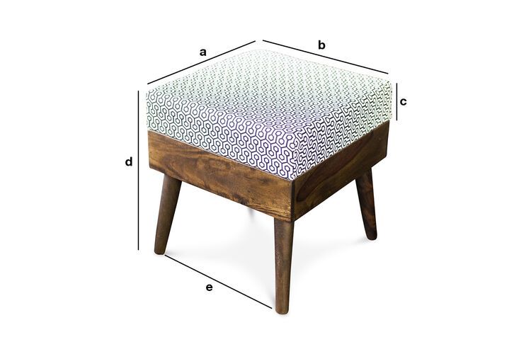 Produktdimensionen Hocker Londress