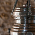 The top of the suspension is made of silver plated brass.