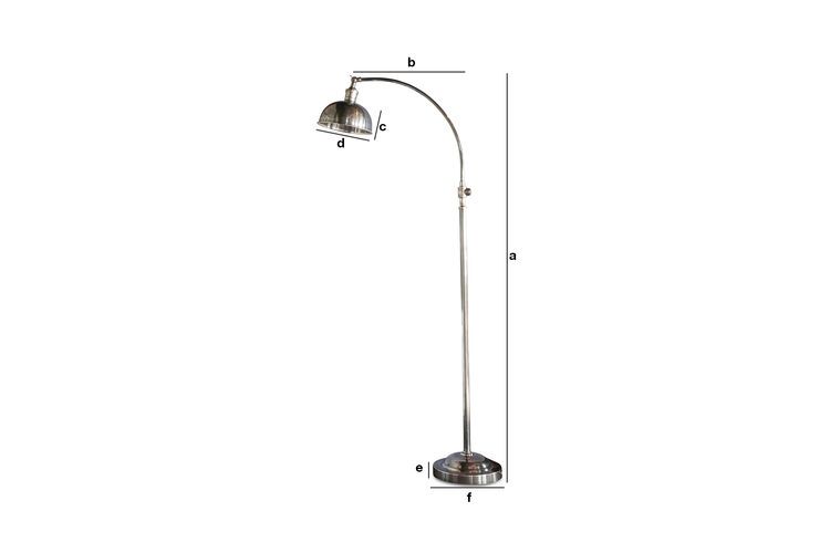 Product Dimensions Silver reading lamp Hossegor