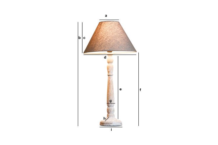 Productafmetingen Houten Alix lamp