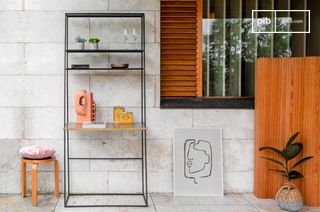 Industrial desk and bookcase Denver