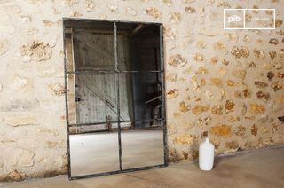 Industrial mirror with 6 sections