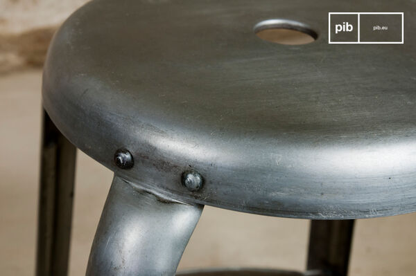 The visible rivets strengthen the industrial side.