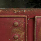 Totally inspired of industrial design with its half-moon handles and rivets reminiscent of metal