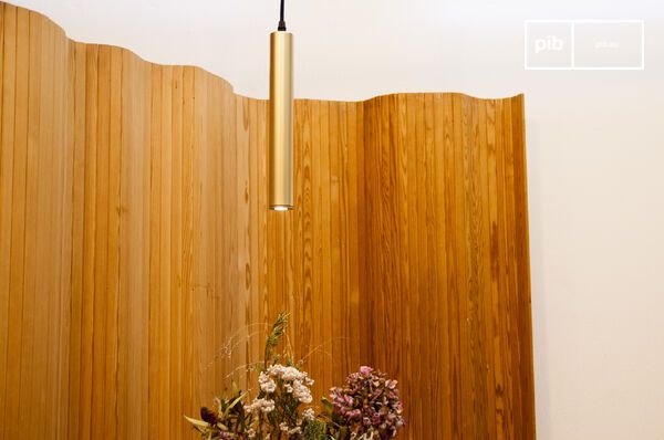 Een discrete lamp van aluminium.