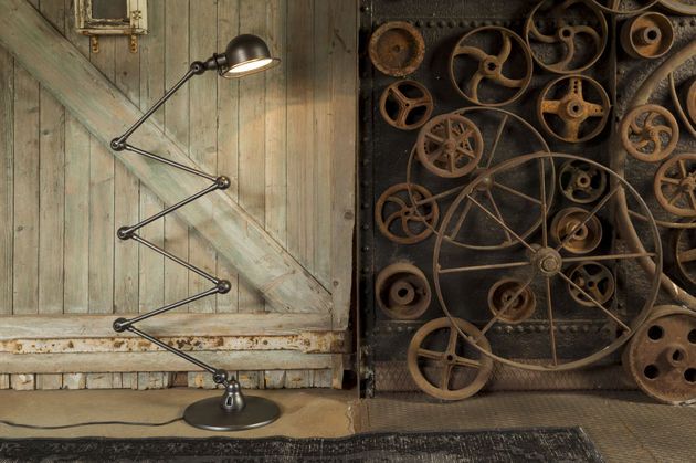 Geslagen loft Jieldé vloerlamp Loft