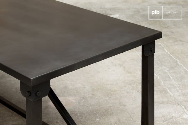 Solid and robust dining table.