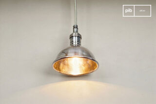 Kleine verzilverde hanglamp Olivia