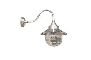 Kleine zilveren zwanenhals wandlamp Alton
