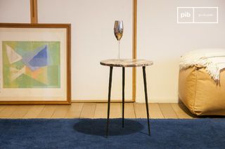 Kleiner Marmor-Beistelltisch Vilma