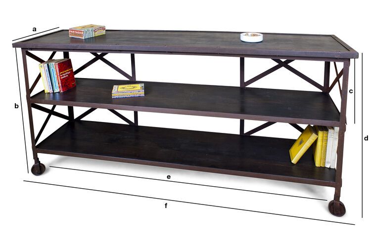 Produktdimensionen Konsolentisch Detroit