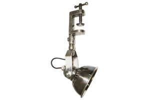 Lampada a morsa in ottone argentato Maro