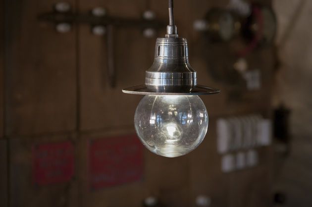 Lampada sospesa in metallo argentato Charlie