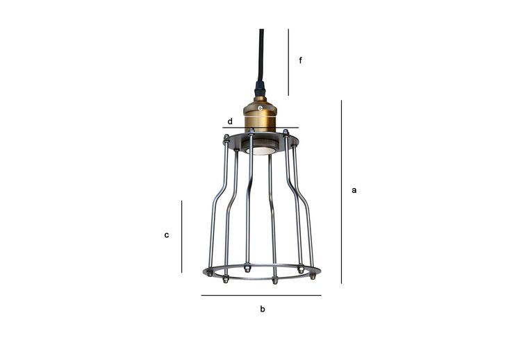 Dimensioni del prodotto Lampada sospesa in metallo Leeds