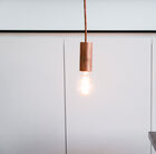 Lampada a sospensione NUD in rame