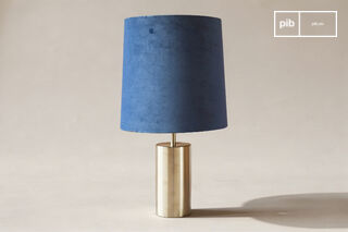 Lampada e paralume in velluto Sarhita