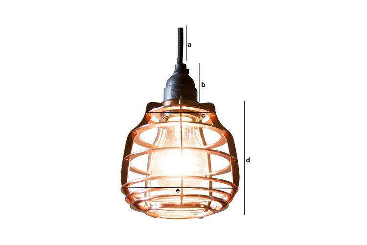Dimensioni del prodotto Lampada pendente Bristol in Rame