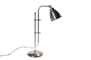 Lampada scorrevole in ottone argentato Gemet