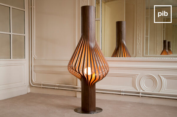 Lampadaire baroque et liseuses style bohème