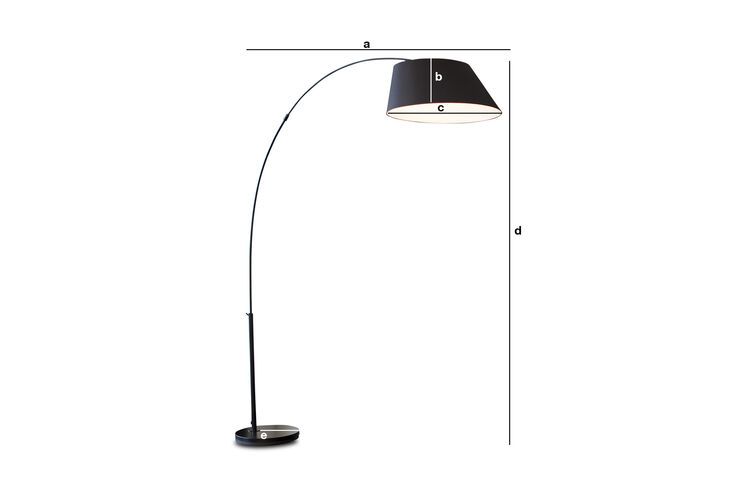 Dimensions du produit Lampadaire Nexö