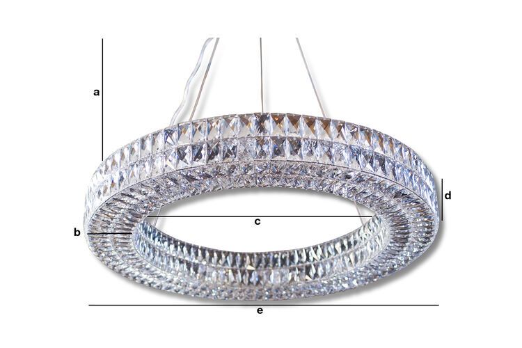 Dimensioni del prodotto Lampadario in vetro Monte Carlo