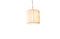 Miniatura Lámpara colgante de tela blanca Aguëla Clipped
