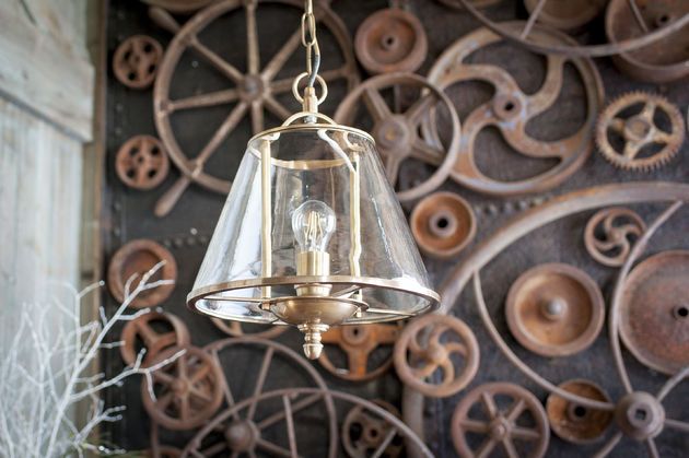 Lámpara colgante de vidrio Lacanau