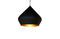 Miniatura Lámpara colgante negra de cúpula Liselotte Clipped