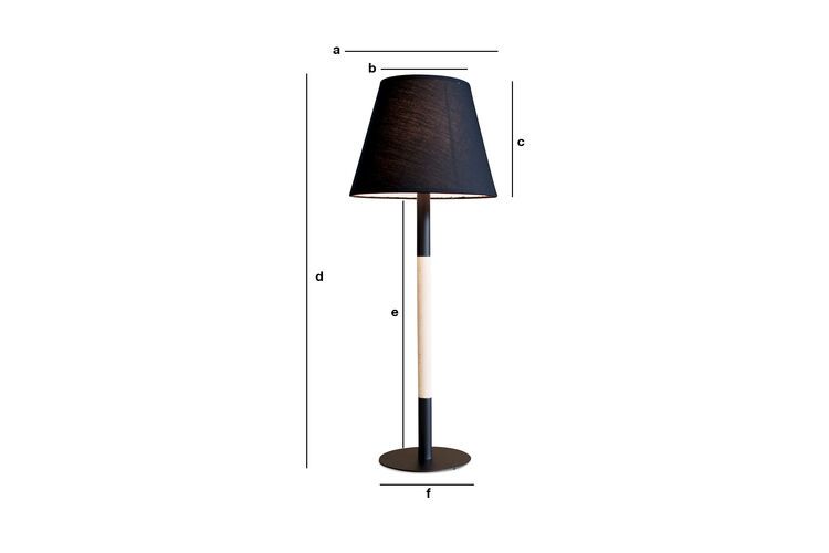 Dimensiones del producto Lámpara de mesa Palito