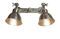 Miniatura Doble aplique de metal plateado para pared Bistrot Clipped
