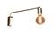 Miniatura Lámpara de pared ajustable de metal dorado Janika Clipped