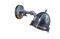 Miniatura Aplique faro de metal plateado Laycock Clipped
