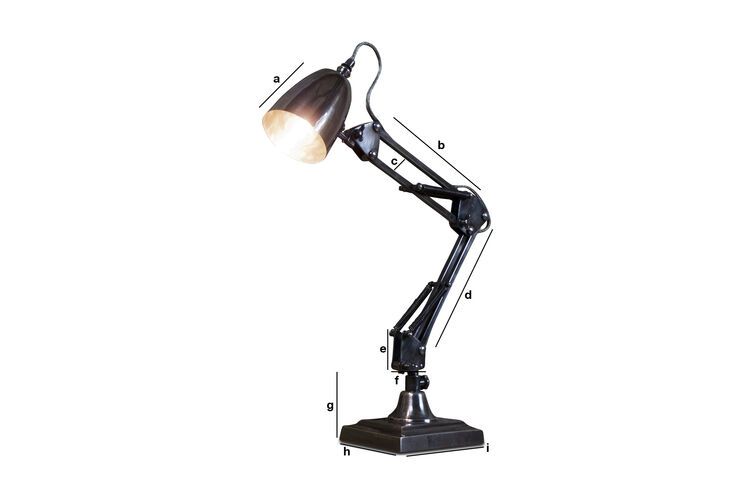 Dimensions du produit Lampe à ressorts 1957