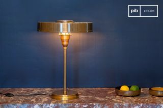 Lampe de table en laiton doré  Amber