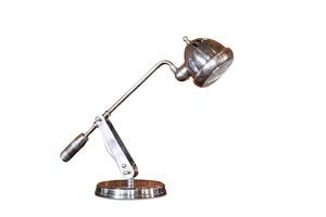 Lampe de table en métal argenté  Elsa