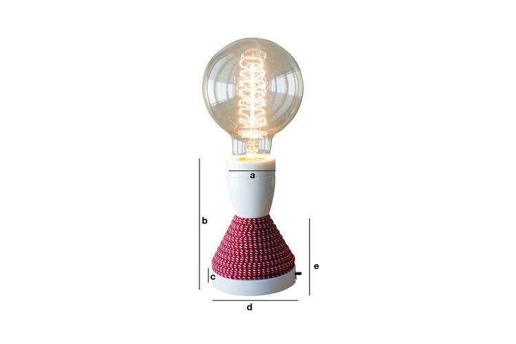 Dimensions du produit Lampe de table NUD