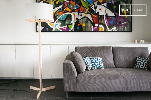 Lampe haute sur pied Barbara