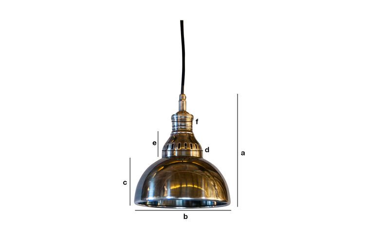 Dimensions du produit Lampe suspendue argentée  Olonne