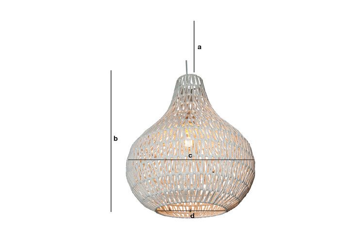 Dimensions du produit Lampe suspendue Cable Drop