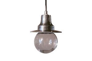 Lampe suspendue en métal argenté  Charlie