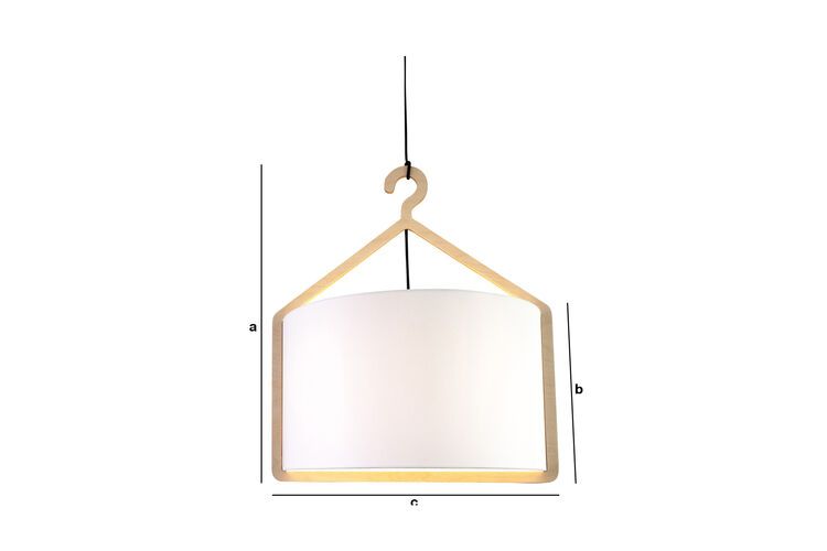 Dimensions du produit Lampe suspendue Cintrée