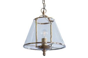 Lampe suspendue en verre Lacanau