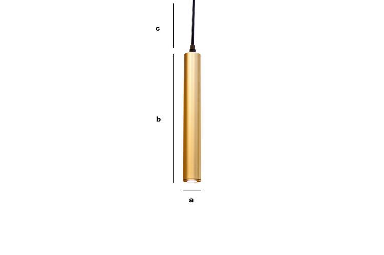 Dimensions du produit Lampe suspendue finition dorée Isabelle