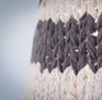 The charm of crochet work in grey and orange
