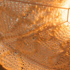 The light from the luminaire is soft and warm.