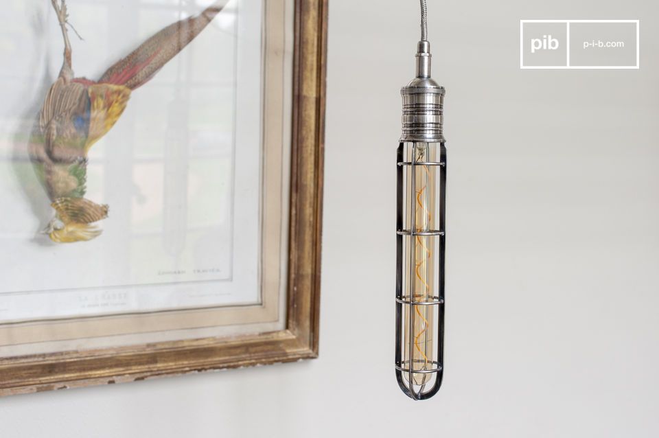 Lange metalen hanglamp Lava