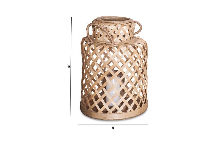 Dimensioni del prodotto Lanterna in bambu Saïgon