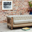 Its coating is a fabric made of half cotton and half linen with a natural touch